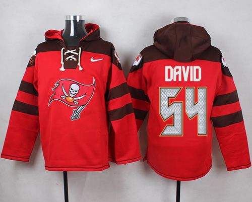 Nike Buccaneers #54 Lavonte David Red Player Pullover NFL Hoodie - Click Image to Close